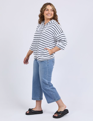 Beachy Zip Hoodie - Stripe