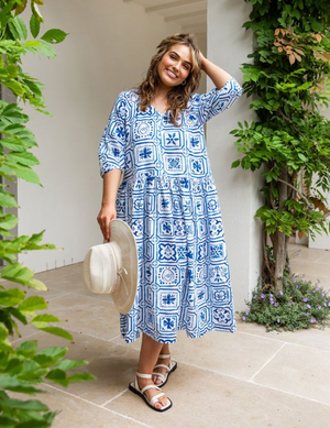 Dolce Tile Midi Dress