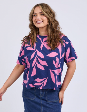 Mimosa Tee - Blue & Pink