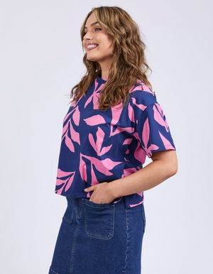 Mimosa Tee - Blue & Pink
