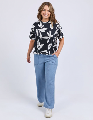 Mimosa Tee - Black & White