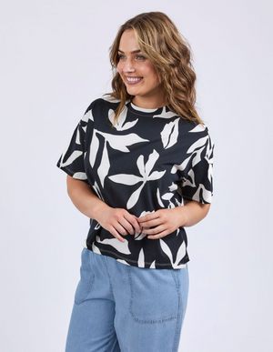 Mimosa Tee - Black & White