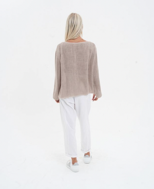 Mira Hessian Top - Cinnamon