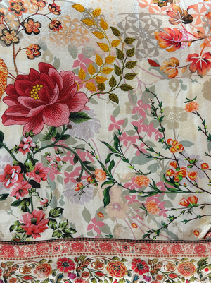 Rouge Bloom Pintuck Dress