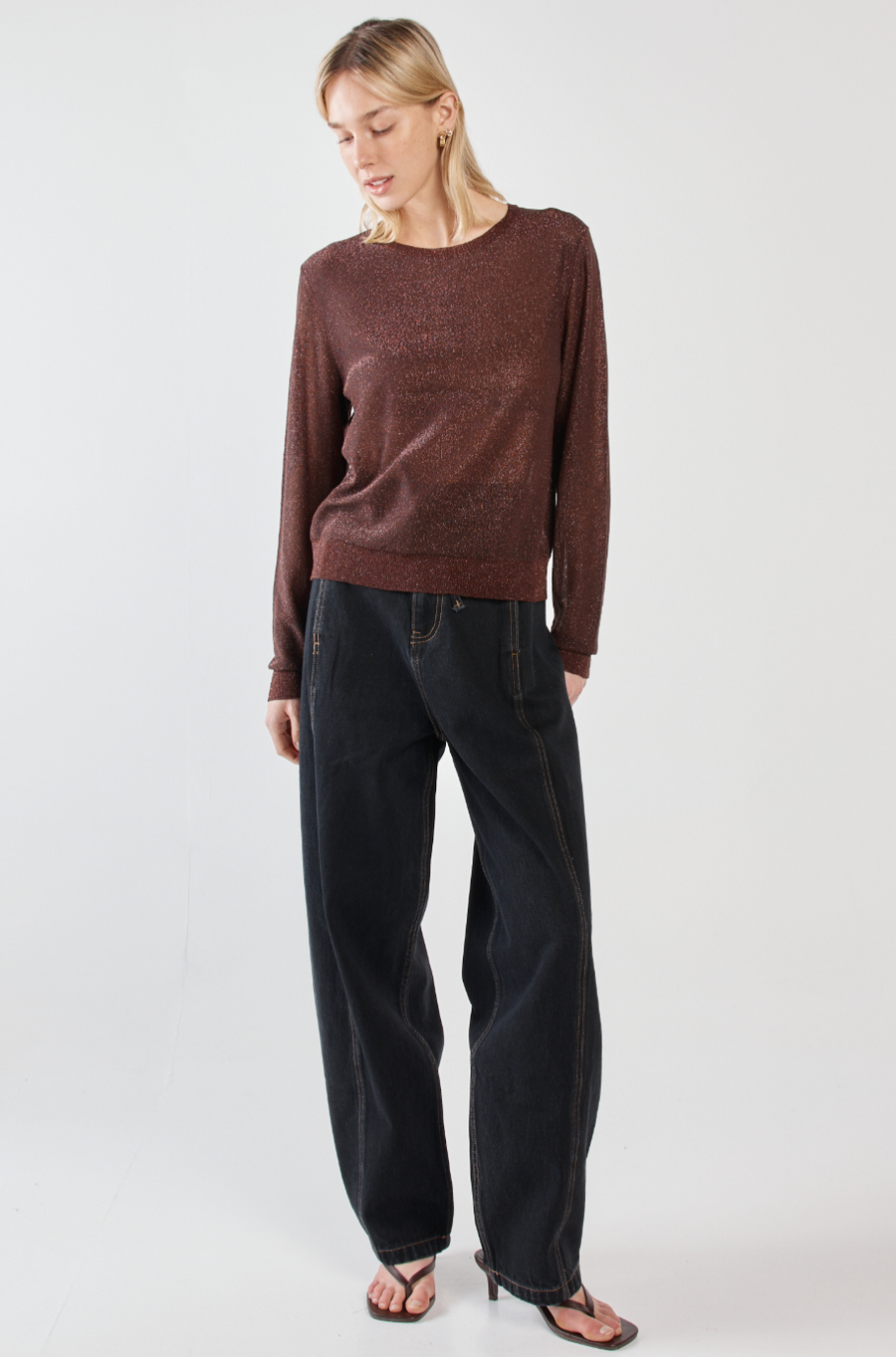 Maiken Lurex Knit Jumper