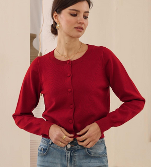 Ruby Red Cardi
