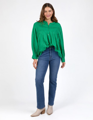 Montana Blouse - Pine Green