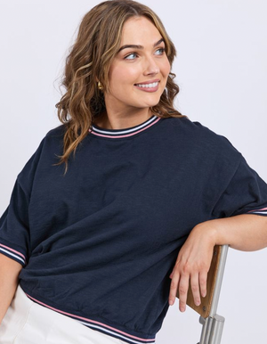 Faye S/S Sweat - Navy