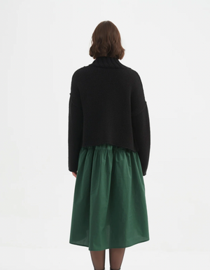 Zip Collar Cardi - Black