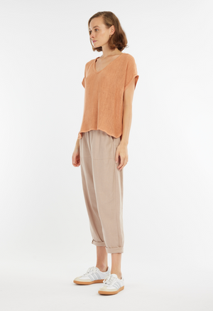 Paris Hessian Top - Toffee