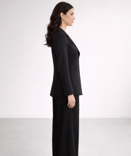 Loren Single Breasted Blazer - Black