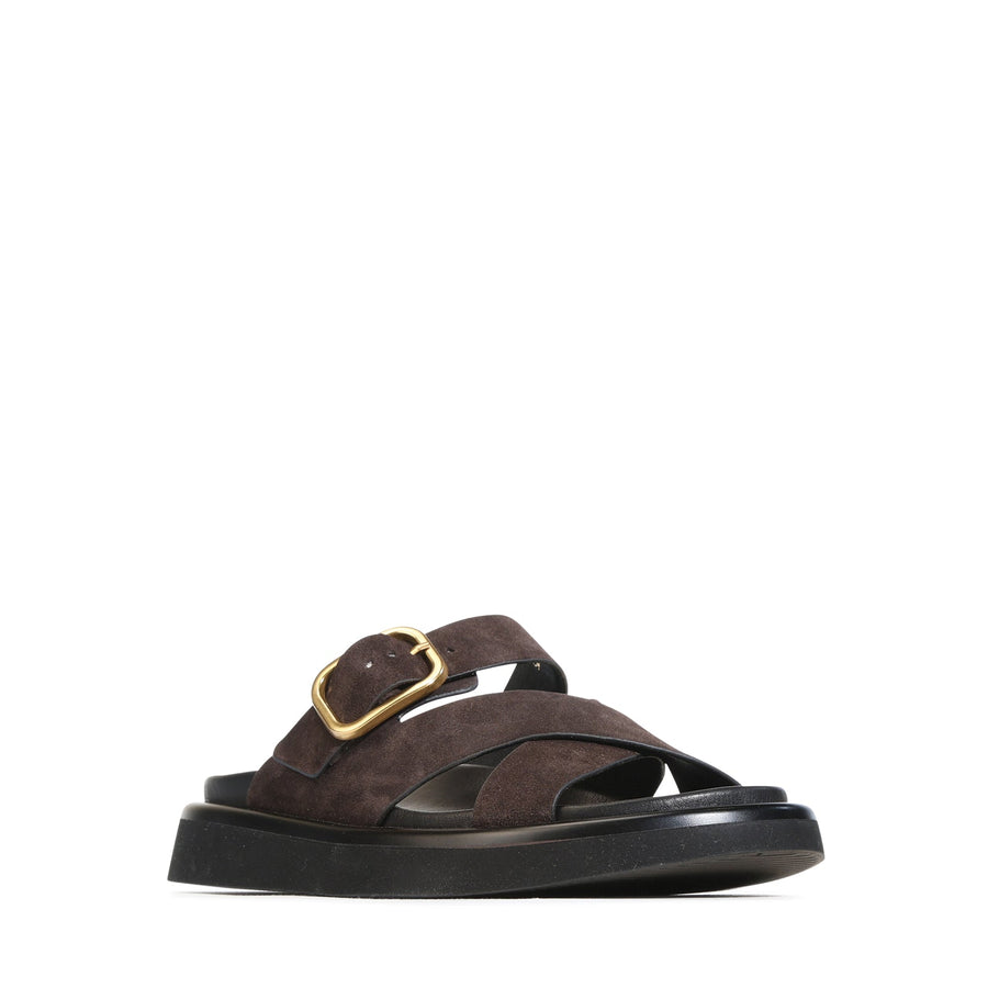 Slay Slide - Mahogany-suede