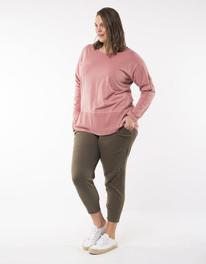 Fundamental Long Sleeve Tee - Dusty Pink