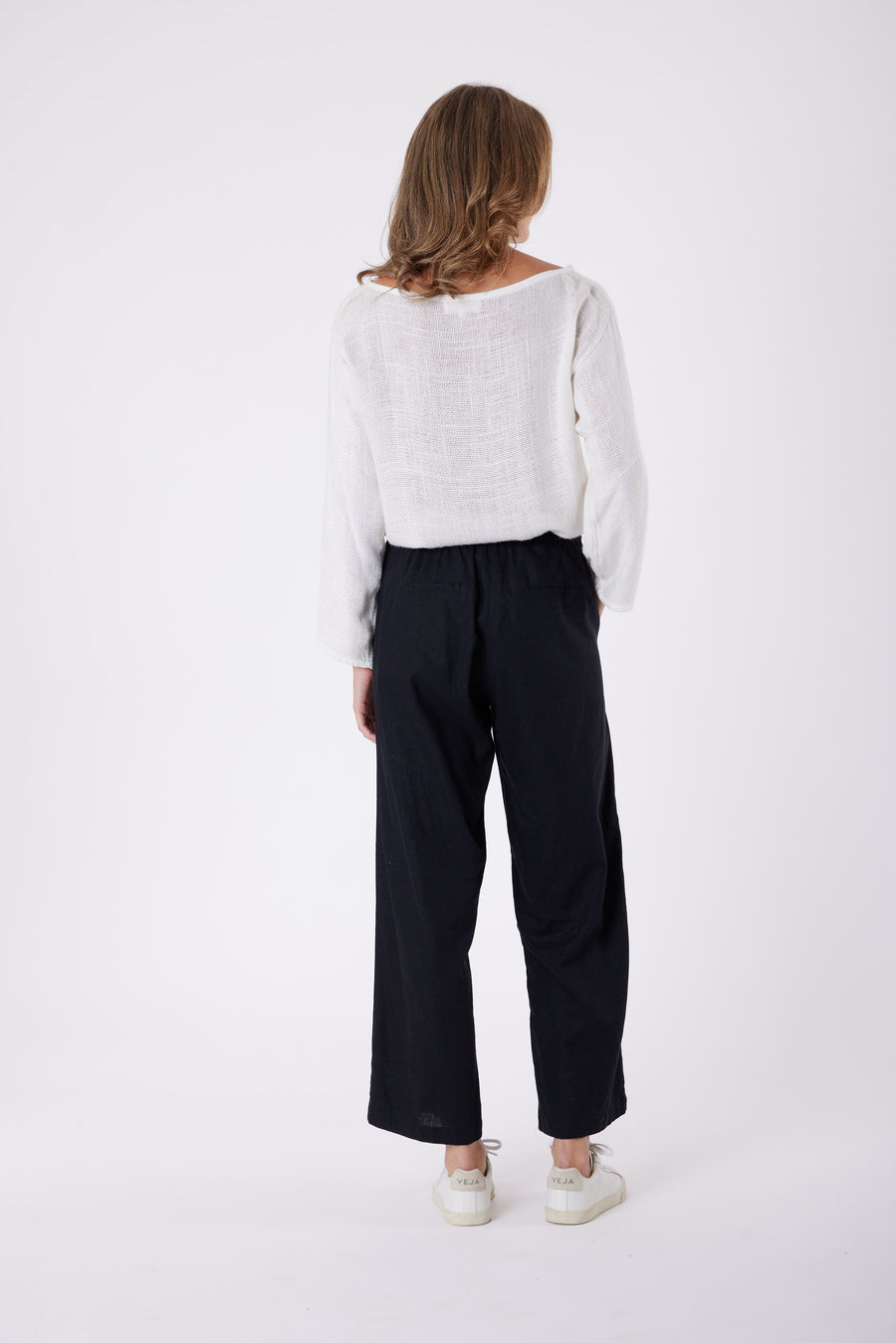 Isla Linen Pant - Black