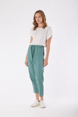 Tuscan Linen Pant - Seafoam Green