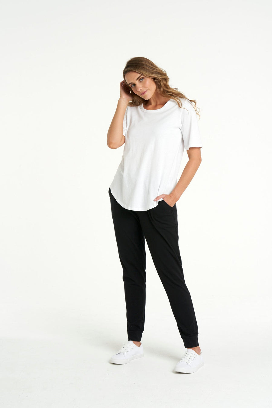 Ariana Basic Cotton Tee - White