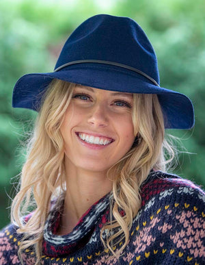 Fedora Hat - Navy