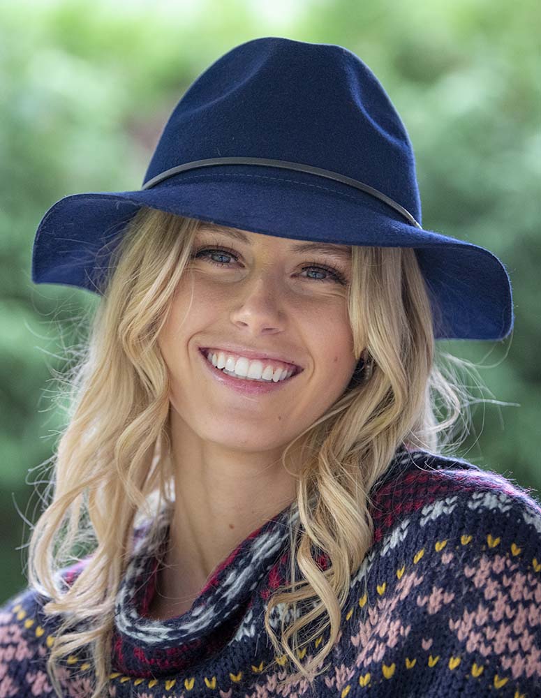 Fedora Hat - Navy