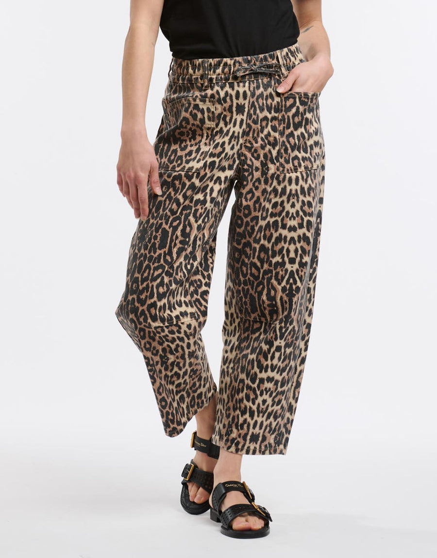 Leo Barrel Jeans - Leopard