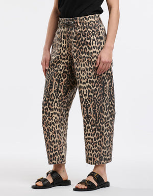 Leo Barrel Jeans - Leopard