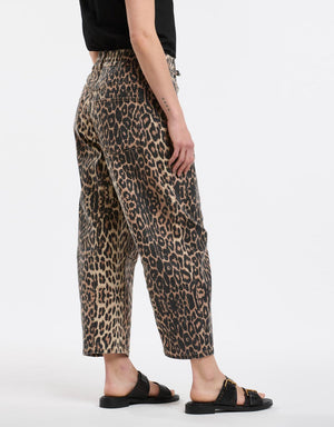 Leo Barrel Jeans - Leopard