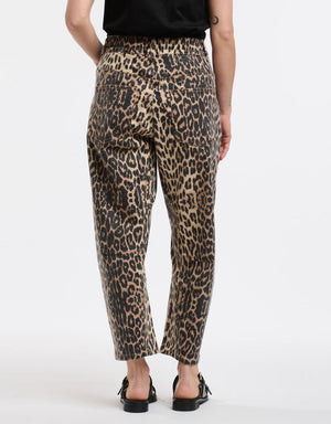Leo Barrel Jeans - Leopard