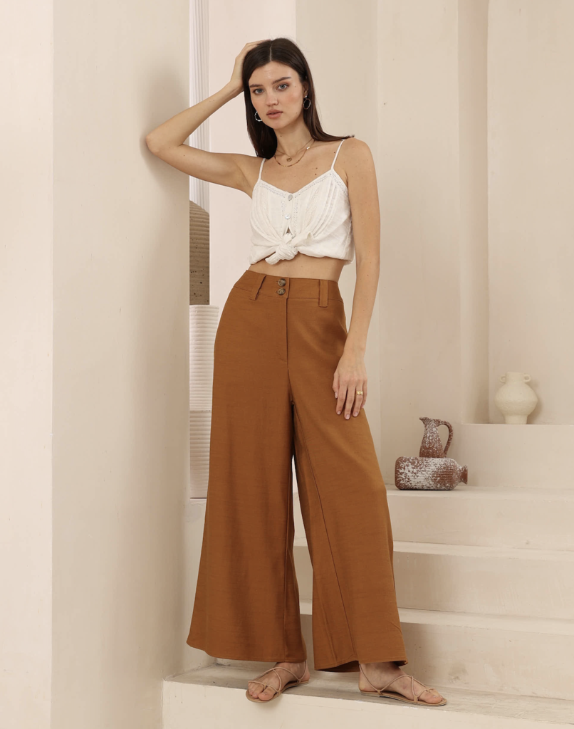 Harry Linen Pants - Tan