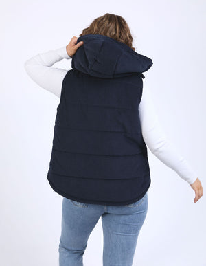Cord Puffer Vest