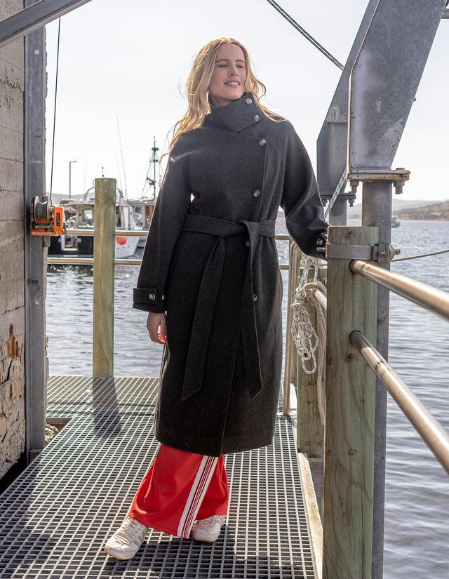 Caroline Coat - Grey Marle
