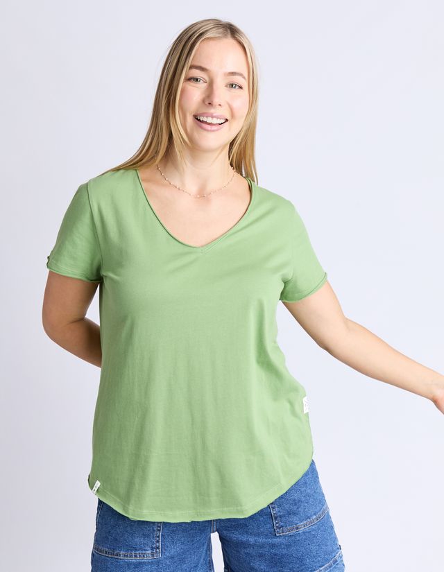 Pima Vee Tee - Forest Green