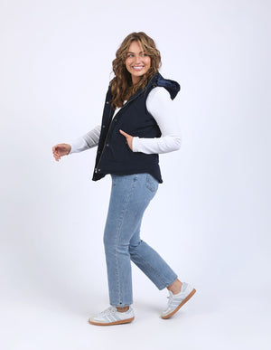 Cord Puffer Vest