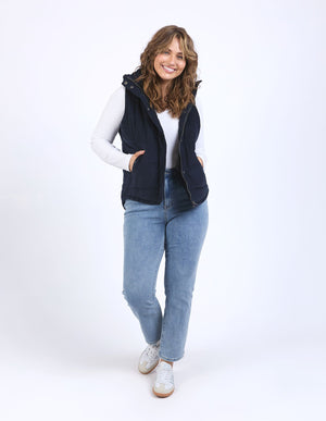 Cord Puffer Vest