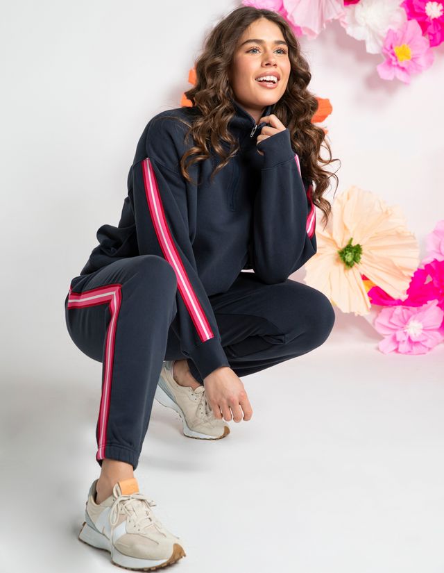 Lover 1/4 Zip - Navy