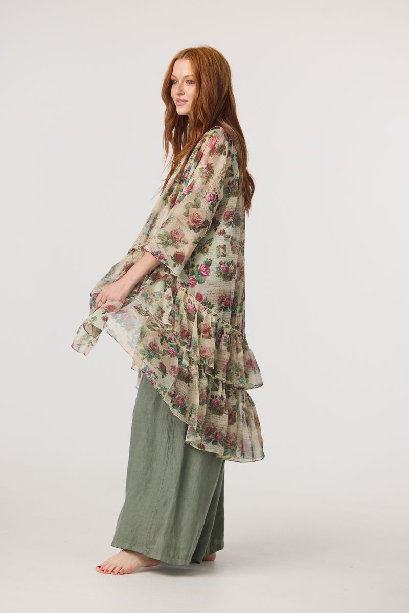 Titania Sheer Floral Duster