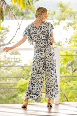 Leura Frill Sleeve Jumpsuit