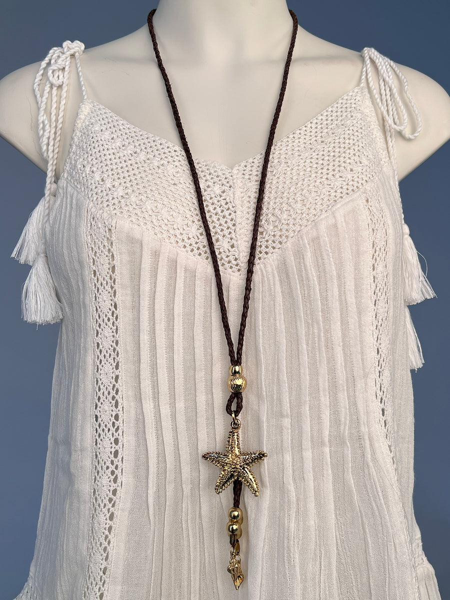 Long Starfish Necklace