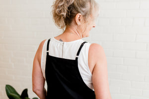 Apron Dress-Black