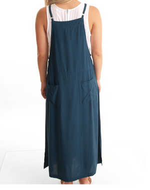 Apron Dress-Teal