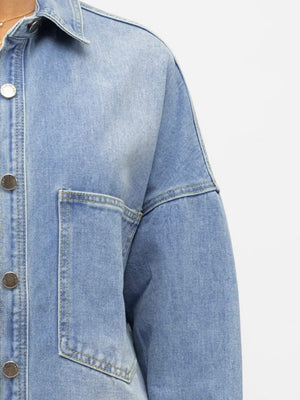 Oversized Denim Jacket - Blue