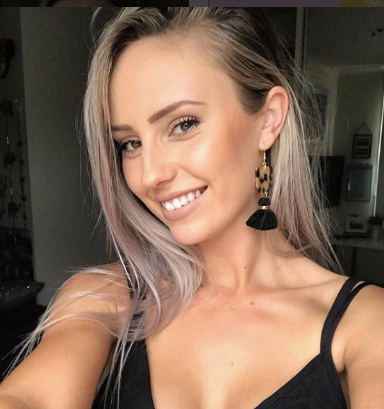 Coco Earrings - White Tortise Shell Perspex + Black